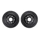 Dynamic Friction 8002-75024 Disc Brake Rotor Set - Rear