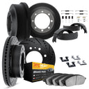 Dynamic Friction 8214-40075 Disc Brake Pad and Rotor / Drum Brake Shoe and Drum Kit - Front and Rear