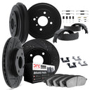 Dynamic Friction 8514-54166 Disc Brake Pad and Rotor / Drum Brake Shoe and Drum Kit - Front and Rear