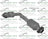 Davico 18435 Catalytic Converter - Center