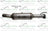 Davico 19742 Catalytic Converter - Center