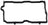 Elring 780.320 Engine Valve Cover Gasket - Left