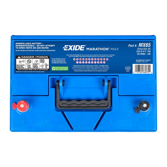 Exide MX65 Vehicle Battery
