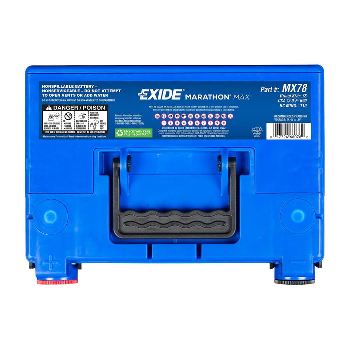 Exide MX78 Vehicle Battery