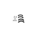 Febi 08324 Parking Brake Shoe Set - Rear