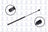 FCS 86312 Hood Lift Support - Front