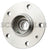 FAG 574076 Wheel Bearing and Hub Assembly - Rear
