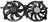 Four Seasons 76434 Dual Radiator and Condenser Fan Assembly