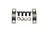 GMB 260-0266 Universal Joint Strap Kit - Front Shaft Front Joint, Rear Shaft Front Joint or Rear Shaft Rear Joint