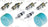 Global Parts 1311684 A/C System Valve Core and Cap Kit