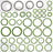 Global Parts 1321255 A/C System O-Ring and Gasket Kit