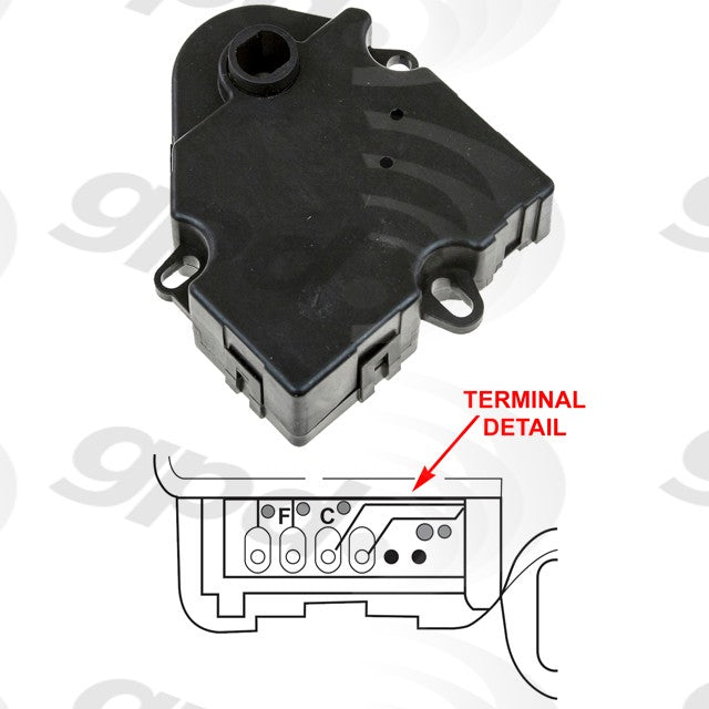 Global Parts 1712271 HVAC Blend Door Actuator