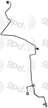Global Parts 4813223 A/C Refrigerant Liquid Hose