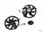 Genuine 17427535100 Engine Cooling Fan Assembly