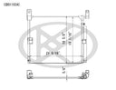 Koyorad CD011034 A/C Condenser