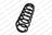 Lesjofors 4295072 Coil Spring - Rear