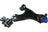 Mevotech CMS501016 Suspension Control Arm and Ball Joint Assembly - Front Left Lower