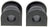 Mevotech MS504320 Suspension Stabilizer Bar Bushing Kit - Rear To Frame
