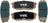 Mevotech TXBCP1304 Disc Brake Pad Set - Rear