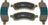 Mevotech TXBPC1169 Disc Brake Pad Set - Front