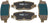 Mevotech TXBPC1274 Disc Brake Pad Set - Rear