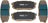 Mevotech TXBPC1304 Disc Brake Pad Set - Rear