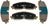 Mevotech TXBPC2371 Disc Brake Pad Set - Front
