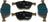 Mevotech TXBPM0970 Disc Brake Pad Set - Front