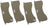 Mevotech TXBPM1032 Disc Brake Pad Set - Front or Rear