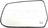 Dorman 55039 Door Mirror Glass - Left