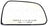 Dorman 56671 Door Mirror Glass - Right