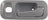 Dorman 92659 Interior Door Handle - Rear Right