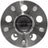 MPA Electrical WH590511 Wheel Bearing and Hub Assembly - Rear Left