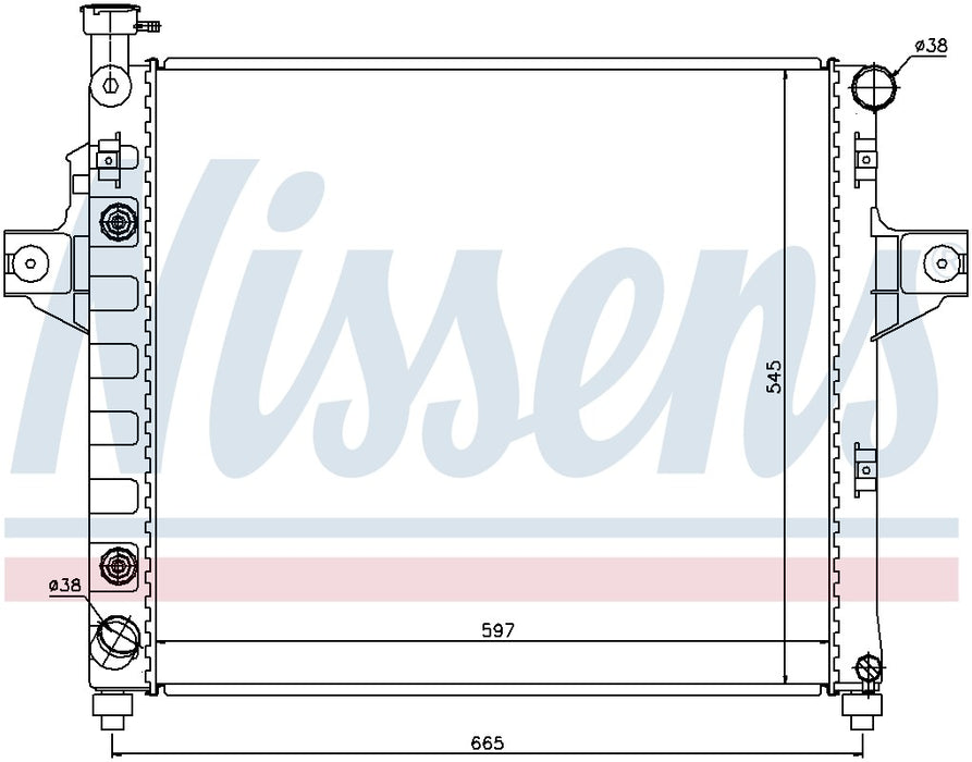 Nissens 61009 Radiator - Front