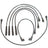 Denso 671-4091 Spark Plug Wire Set
