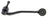 Mevotech GS10104 Suspension Control Arm and Ball Joint Assembly - Front Left Lower Rearward