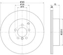 Pagid 355116961 Disc Brake Rotor - Rear