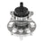 DuraGo 295-12425 Wheel Bearing and Hub Assembly - Rear