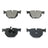 DuraGo BP1170C Disc Brake Pad Set - Rear