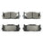 DuraGo BP1293C Disc Brake Pad Set - Front