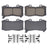 DuraGo BP1802C Disc Brake Pad Set - Front