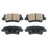DuraGo BP1812C Disc Brake Pad Set - Rear