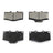 DuraGo BP410C Disc Brake Pad Set - Front