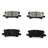 DuraGo BP996C Disc Brake Pad Set - Rear