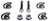 Dorman 533-117 Alignment Cam Bolt Kit - Front