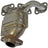 Dorman 673-884 Catalytic Converter with Integrated Exhaust Manifold - Rear