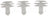 Dorman 963-035 Door Interior Trim Panel Retainer - Front