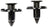 Dorman 963-165D Bumper Cover Trim Panel Retainer - Front Upper