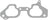 Victor Reinz 71-53941-00 Engine Intake Manifold Gasket - Lower