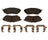 Raybestos MGD1078CH Disc Brake Pad Set - Front